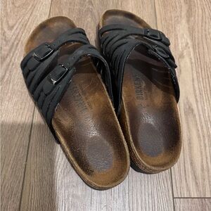 Birkenstock Granada Black Double-Strap Sandals